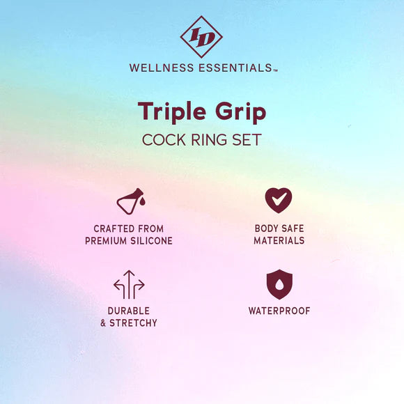 Tripple Grip Cock Ring Set
