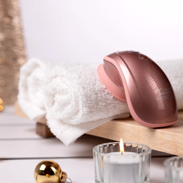 Twitch Innovation Hands-Free Suction & Vibration Clitoral Stimulator - Rose Gold