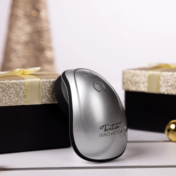 Twitch Innovation Hands-Free Suction & Vibration Clitoral Stimulator - Silver