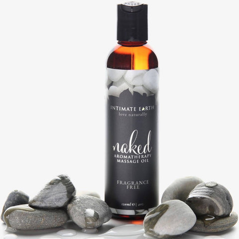 Intimate Earth Naked Fragrance Free Aromatherapy Massage Oil - 120ml - Extreme Toyz Singapore - https://extremetoyz.com.sg - Sex Toys and Lingerie Online Store - Bondage Gear / Vibrators / Electrosex Toys / Wireless Remote Control Vibes / Sexy Lingerie and Role Play / BDSM / Dungeon Furnitures / Dildos and Strap Ons  / Anal and Prostate Massagers / Anal Douche and Cleaning Aide / Delay Sprays and Gels / Lubricants and more...