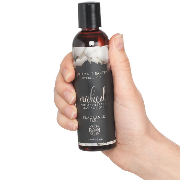 Intimate Earth Naked Fragrance Free Aromatherapy Massage Oil - 120ml - Extreme Toyz Singapore - https://extremetoyz.com.sg - Sex Toys and Lingerie Online Store - Bondage Gear / Vibrators / Electrosex Toys / Wireless Remote Control Vibes / Sexy Lingerie and Role Play / BDSM / Dungeon Furnitures / Dildos and Strap Ons  / Anal and Prostate Massagers / Anal Douche and Cleaning Aide / Delay Sprays and Gels / Lubricants and more...