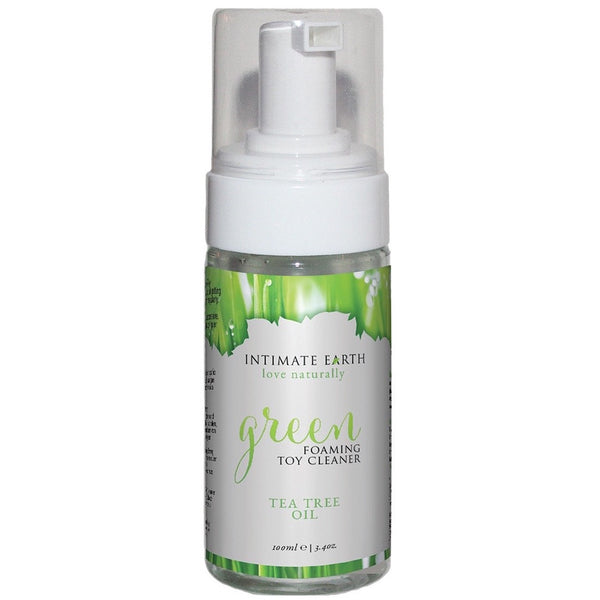 Intimate Earth Green Foaming Toy Cleanser - 100ml - Extreme Toyz Singapore - https://extremetoyz.com.sg - Sex Toys and Lingerie Online Store - Bondage Gear / Vibrators / Electrosex Toys / Wireless Remote Control Vibes / Sexy Lingerie and Role Play / BDSM / Dungeon Furnitures / Dildos and Strap Ons  / Anal and Prostate Massagers / Anal Douche and Cleaning Aide / Delay Sprays and Gels / Lubricants and more...