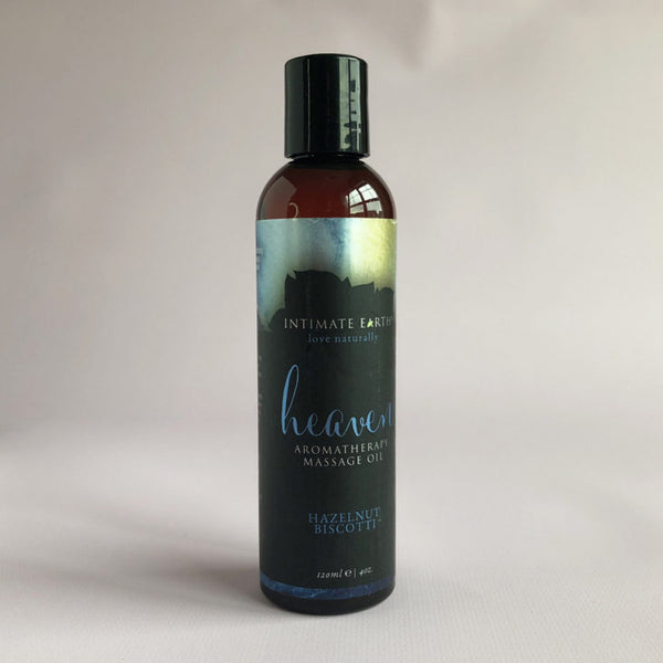 Intimate Earth Heaven Hazelnut Biscotti Aromatherapy Massage Oil - 120ml - Extreme Toyz Singapore - https://extremetoyz.com.sg - Sex Toys and Lingerie Online Store - Bondage Gear / Vibrators / Electrosex Toys / Wireless Remote Control Vibes / Sexy Lingerie and Role Play / BDSM / Dungeon Furnitures / Dildos and Strap Ons / Anal and Prostate Massagers / Anal Douche and Cleaning Aide / Delay Sprays and Gels / Lubricants and more...