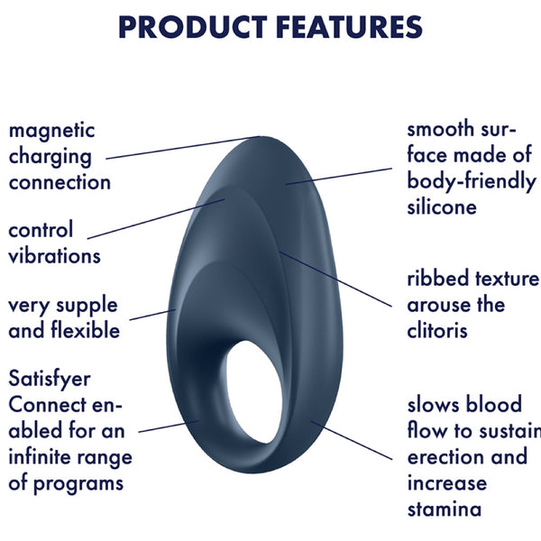 Mighty One Connect App Ring Vibrator