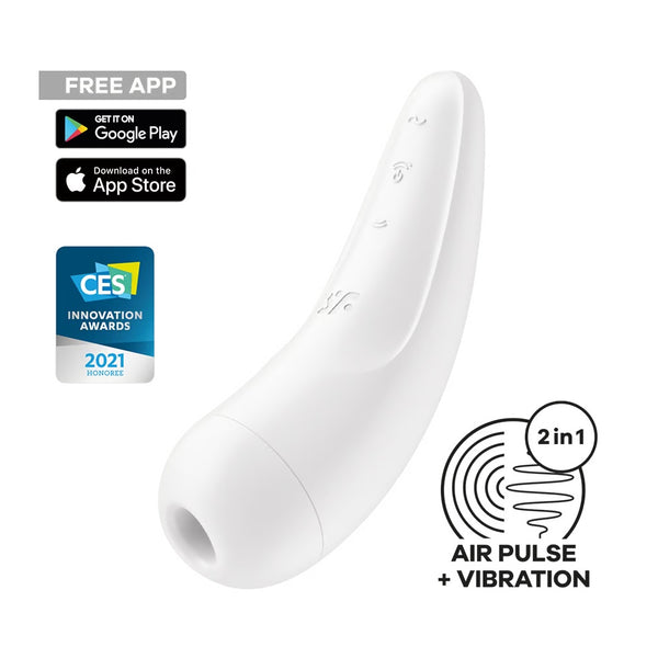 Curvy 2+ Connect App Air Pulse + Vibration - White