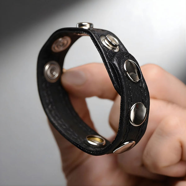 Leather Speed Snap Cock Ring