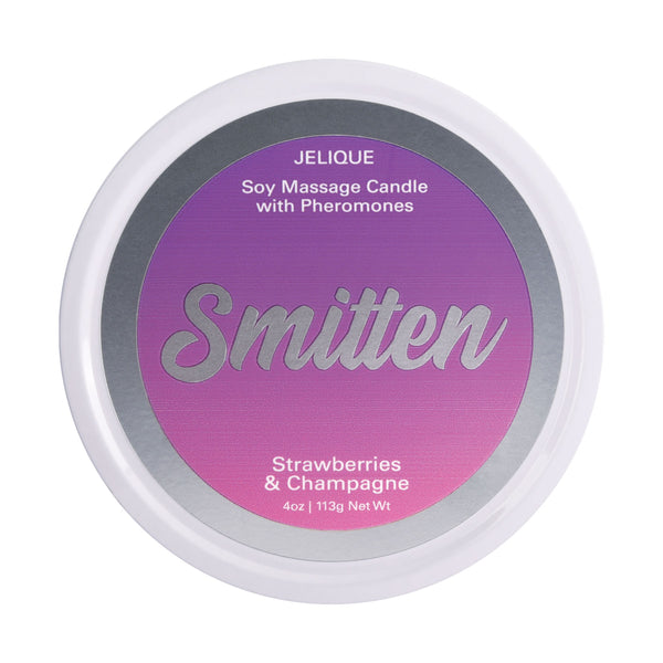 Classic Brands JELIQUE Smitten Soy Massage Candle with Pheromone - Strawberry & Champagne - Extreme Toyz Singapore - https://extremetoyz.com.sg - Sex Toys and Lingerie Online Store - Bondage Gear / Vibrators / Electrosex Toys / Wireless Remote Control Vibes / Sexy Lingerie and Role Play / BDSM / Dungeon Furnitures / Dildos and Strap Ons &nbsp;/ Anal and Prostate Massagers / Anal Douche and Cleaning Aide / Delay Sprays and Gels / Lubricants and more...