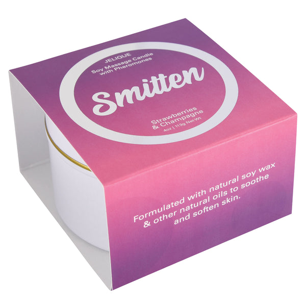 Classic Brands JELIQUE Smitten Soy Massage Candle with Pheromone - Strawberry & Champagne - Extreme Toyz Singapore - https://extremetoyz.com.sg - Sex Toys and Lingerie Online Store - Bondage Gear / Vibrators / Electrosex Toys / Wireless Remote Control Vibes / Sexy Lingerie and Role Play / BDSM / Dungeon Furnitures / Dildos and Strap Ons &nbsp;/ Anal and Prostate Massagers / Anal Douche and Cleaning Aide / Delay Sprays and Gels / Lubricants and more...