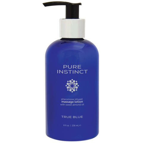 Classic Brands PURE INSTINCT Pheromone Massage & Body Lotion True Blue - 236ml  - Extreme Toyz Singapore - https://extremetoyz.com.sg - Sex Toys and Lingerie Online Store - Bondage Gear / Vibrators / Electrosex Toys / Wireless Remote Control Vibes / Sexy Lingerie and Role Play / BDSM / Dungeon Furnitures / Dildos and Strap Ons &nbsp;/ Anal and Prostate Massagers / Anal Douche and Cleaning Aide / Delay Sprays and Gels / Lubricants and more...