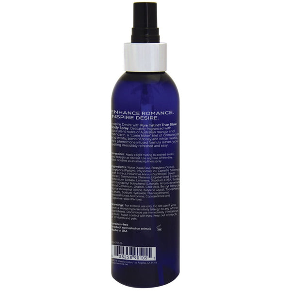 Classic Brands Pure Instinct Pheromone Body Spray True Blue - 177ml - Extreme Toyz Singapore - https://extremetoyz.com.sg - Sex Toys and Lingerie Online Store - Bondage Gear / Vibrators / Electrosex Toys / Wireless Remote Control Vibes / Sexy Lingerie and Role Play / BDSM / Dungeon Furnitures / Dildos and Strap Ons &nbsp;/ Anal and Prostate Massagers / Anal Douche and Cleaning Aide / Delay Sprays and Gels / Lubricants and more...