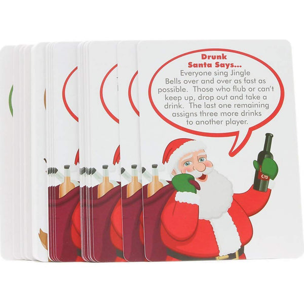 Drunk Santa Says Drinking Card Game