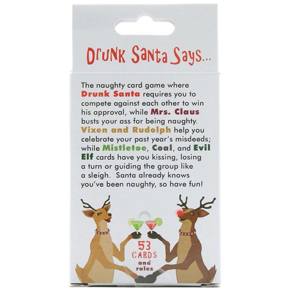 Drunk Santa Says Drinking Card Game