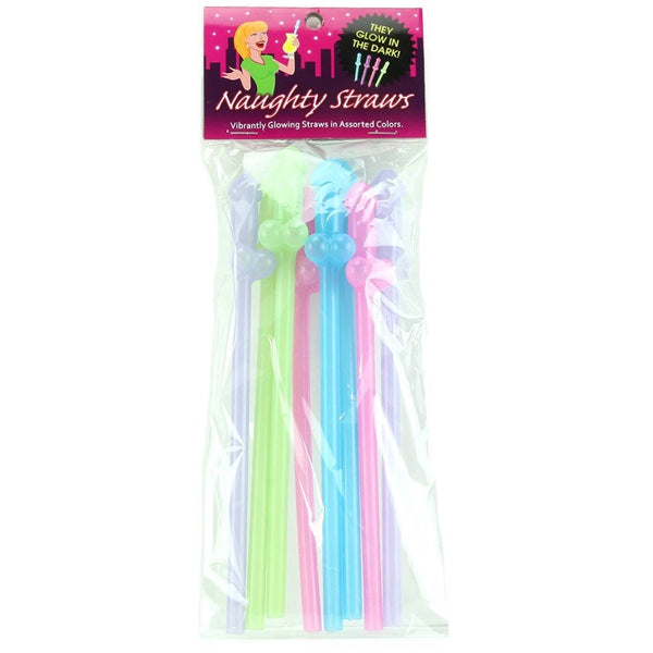 Glow-in-the-Dark Naughty Straws - 8 Pack