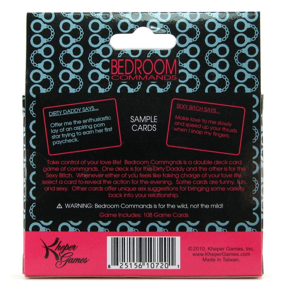 Bedroom Commands Card Game – Extreme Toyz