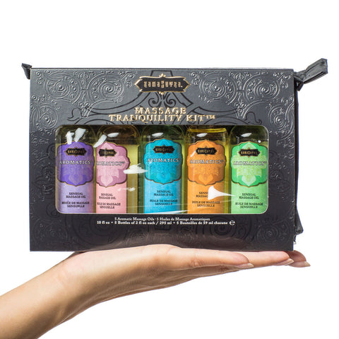 Kama Sutra Massage Tranquility Kit - 5 Aromatic Massage Oils - Extreme Toyz Singapore - https://extremetoyz.com.sg - Sex Toys and Lingerie Online Store - Bondage Gear / Vibrators / Electrosex Toys / Wireless Remote Control Vibes / Sexy Lingerie and Role Play / BDSM / Dungeon Furnitures / Dildos and Strap Ons &nbsp;/ Anal and Prostate Massagers / Anal Douche and Cleaning Aide / Delay Sprays and Gels / Lubricants and more...