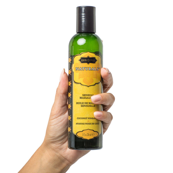Kama Sutra Naturals Coconut Pineapple Massage Oil - 236ml - Extreme Toyz Singapore - https://extremetoyz.com.sg - Sex Toys and Lingerie Online Store - Bondage Gear / Vibrators / Electrosex Toys / Wireless Remote Control Vibes / Sexy Lingerie and Role Play / BDSM / Dungeon Furnitures / Dildos and Strap Ons &nbsp;/ Anal and Prostate Massagers / Anal Douche and Cleaning Aide / Delay Sprays and Gels / Lubricants and more...