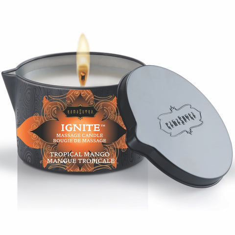Kama Sutra Ignite Tropical Mango Massage Candle - Extreme Toyz Singapore - https://extremetoyz.com.sg - Sex Toys and Lingerie Online Store - Bondage Gear / Vibrators / Electrosex Toys / Wireless Remote Control Vibes / Sexy Lingerie and Role Play / BDSM / Dungeon Furnitures / Dildos and Strap Ons &nbsp;/ Anal and Prostate Massagers / Anal Douche and Cleaning Aide / Delay Sprays and Gels / Lubricants and more...