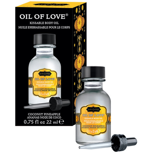Kama Sutra Oil of Love Coconut Pineapple Kissable Body Oil - 22ml - Extreme Toyz Singapore - https://extremetoyz.com.sg - Sex Toys and Lingerie Online Store - Bondage Gear / Vibrators / Electrosex Toys / Wireless Remote Control Vibes / Sexy Lingerie and Role Play / BDSM / Dungeon Furnitures / Dildos and Strap Ons &nbsp;/ Anal and Prostate Massagers / Anal Douche and Cleaning Aide / Delay Sprays and Gels / Lubricants and more...
