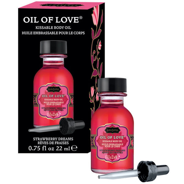 Kama Sutra Oil of Love Strawberry Dreams Kissable Body Oil - 22ml - Extreme Toyz Singapore - https://extremetoyz.com.sg - Sex Toys and Lingerie Online Store - Bondage Gear / Vibrators / Electrosex Toys / Wireless Remote Control Vibes / Sexy Lingerie and Role Play / BDSM / Dungeon Furnitures / Dildos and Strap Ons &nbsp;/ Anal and Prostate Massagers / Anal Douche and Cleaning Aide / Delay Sprays and Gels / Lubricants and more...