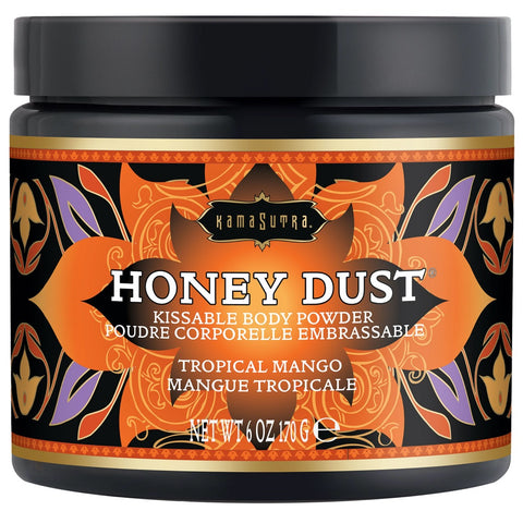 Kama Sutra Honey Dust Tropical Mango Kissable Body Powder - 170g - Extreme Toyz Singapore - https://extremetoyz.com.sg - Sex Toys and Lingerie Online Store - Bondage Gear / Vibrators / Electrosex Toys / Wireless Remote Control Vibes / Sexy Lingerie and Role Play / BDSM / Dungeon Furnitures / Dildos and Strap Ons &nbsp;/ Anal and Prostate Massagers / Anal Douche and Cleaning Aide / Delay Sprays and Gels / Lubricants and more...