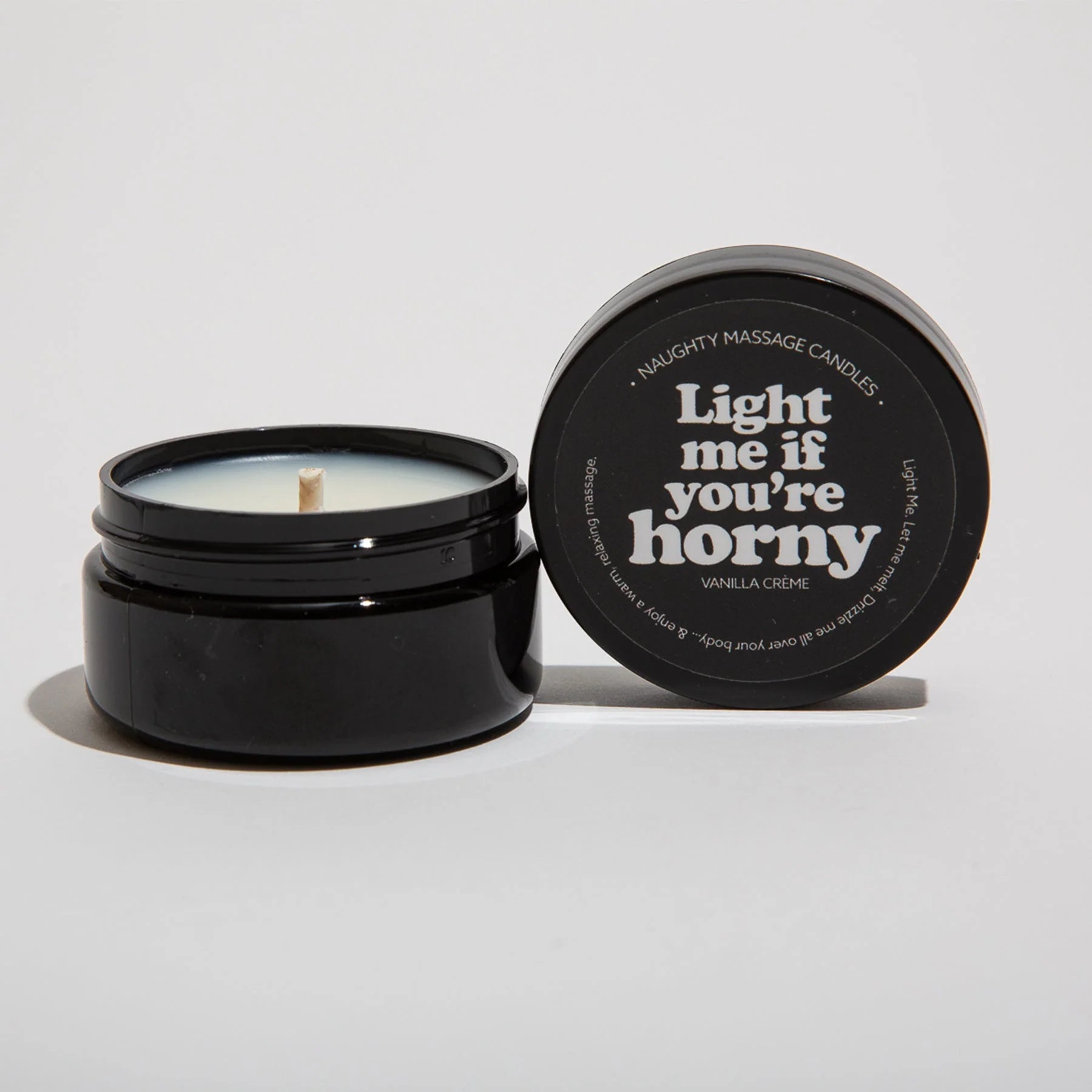 Light Me if You're Horny Naughty Mini Massage Candle
