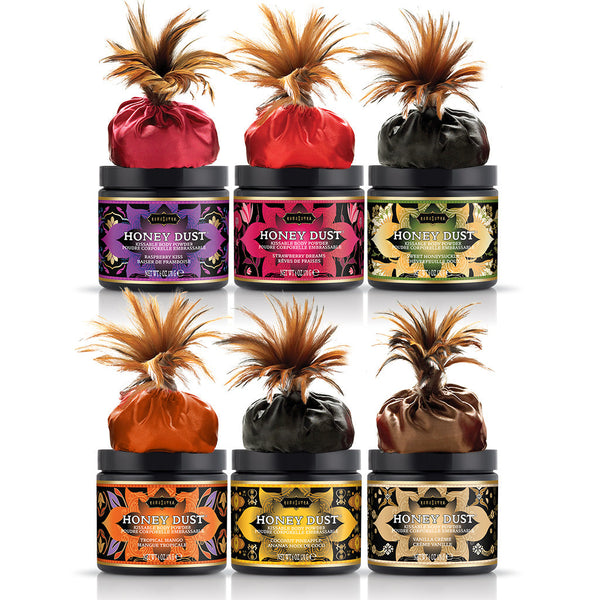 Kama Sutra Honey Dust Tropical Mango Kissable Body Powder - 170g - Extreme Toyz Singapore - https://extremetoyz.com.sg - Sex Toys and Lingerie Online Store - Bondage Gear / Vibrators / Electrosex Toys / Wireless Remote Control Vibes / Sexy Lingerie and Role Play / BDSM / Dungeon Furnitures / Dildos and Strap Ons &nbsp;/ Anal and Prostate Massagers / Anal Douche and Cleaning Aide / Delay Sprays and Gels / Lubricants and more...
