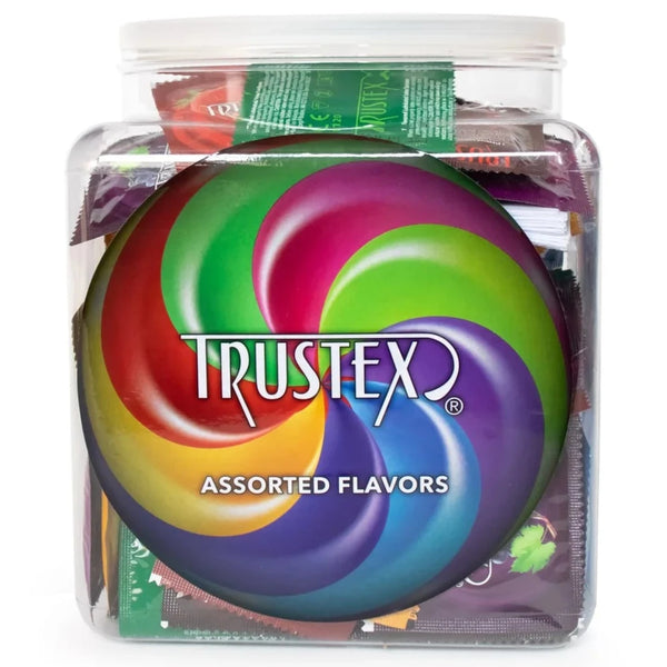 Assorted Flavors Lubricated Condoms - 144 Count