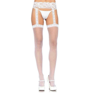 Leg Avenue Thea Garter Belt Thigh High - White - Extreme Toyz Singapore - https://extremetoyz.com.sg - Sex Toys and Lingerie Online Store - Bondage Gear / Vibrators / Electrosex Toys / Wireless Remote Control Vibes / Sexy Lingerie and Role Play / BDSM / Dungeon Furnitures / Dildos and Strap Ons &nbsp;/ Anal and Prostate Massagers / Anal Douche and Cleaning Aide / Delay Sprays and Gels / Lubricants and more...