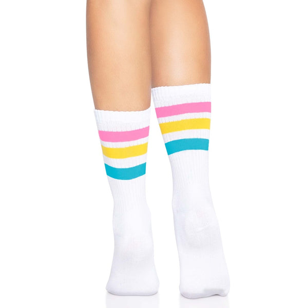 Pride Crew Socks - White