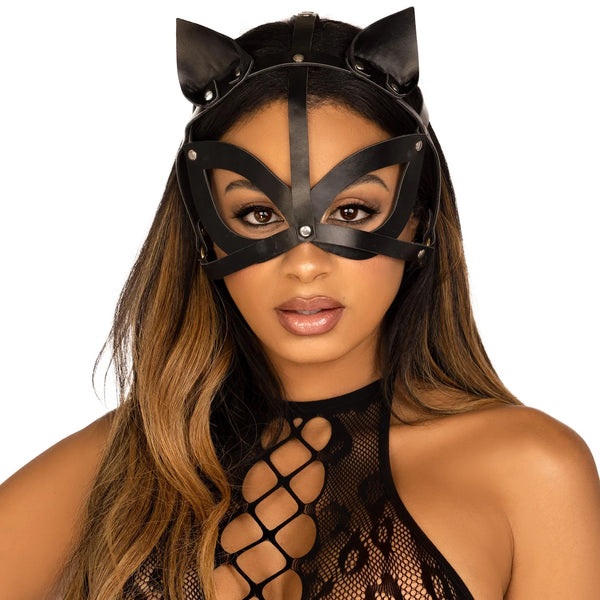 Studded Cat Mask