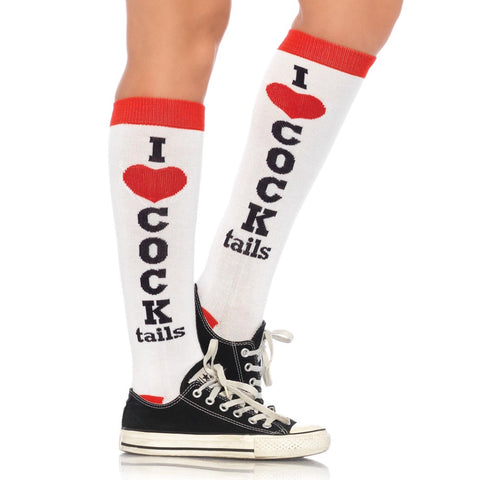 Leg Avenue Cocktails Knee High Socks - Extreme Toyz Singapore - https://extremetoyz.com.sg - Sex Toys and Lingerie Online Store - Bondage Gear / Vibrators / Electrosex Toys / Wireless Remote Control Vibes / Sexy Lingerie and Role Play / BDSM / Dungeon Furnitures / Dildos and Strap Ons &nbsp;/ Anal and Prostate Massagers / Anal Douche and Cleaning Aide / Delay Sprays and Gels / Lubricants and more...