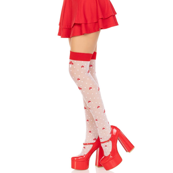 Leg Avenue Magic Mushroom Thigh Highs - Extreme Toyz Singapore - https://extremetoyz.com.sg - Sex Toys and Lingerie Online Store - Bondage Gear / Vibrators / Electrosex Toys / Wireless Remote Control Vibes / Sexy Lingerie and Role Play / BDSM / Dungeon Furnitures / Dildos and Strap Ons &nbsp;/ Anal and Prostate Massagers / Anal Douche and Cleaning Aide / Delay Sprays and Gels / Lubricants and more...