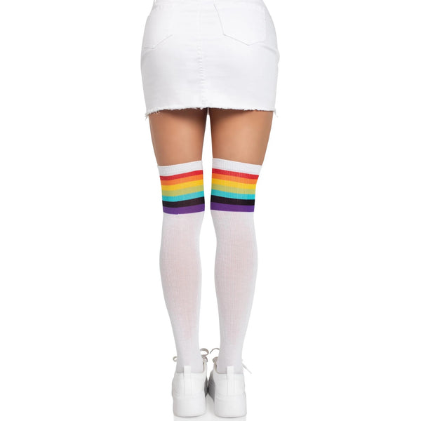 Nia Rainbow Thigh High Stockings