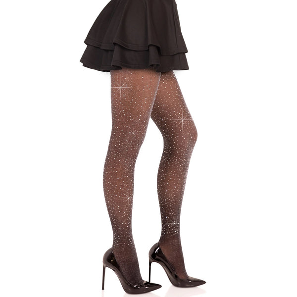 Loralie Lurex Rhinestone Tights