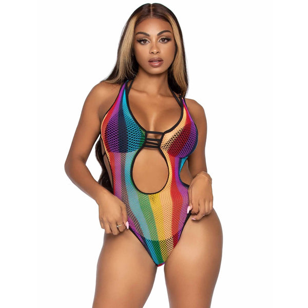 Leg Avenue Sunny Vibes Rainbow Bodysuit - Extreme Toyz Singapore - https://extremetoyz.com.sg - Sex Toys and Lingerie Online Store - Bondage Gear / Vibrators / Electrosex Toys / Wireless Remote Control Vibes / Sexy Lingerie and Role Play / BDSM / Dungeon Furnitures / Dildos and Strap Ons &nbsp;/ Anal and Prostate Massagers / Anal Douche and Cleaning Aide / Delay Sprays and Gels / Lubricants and more...