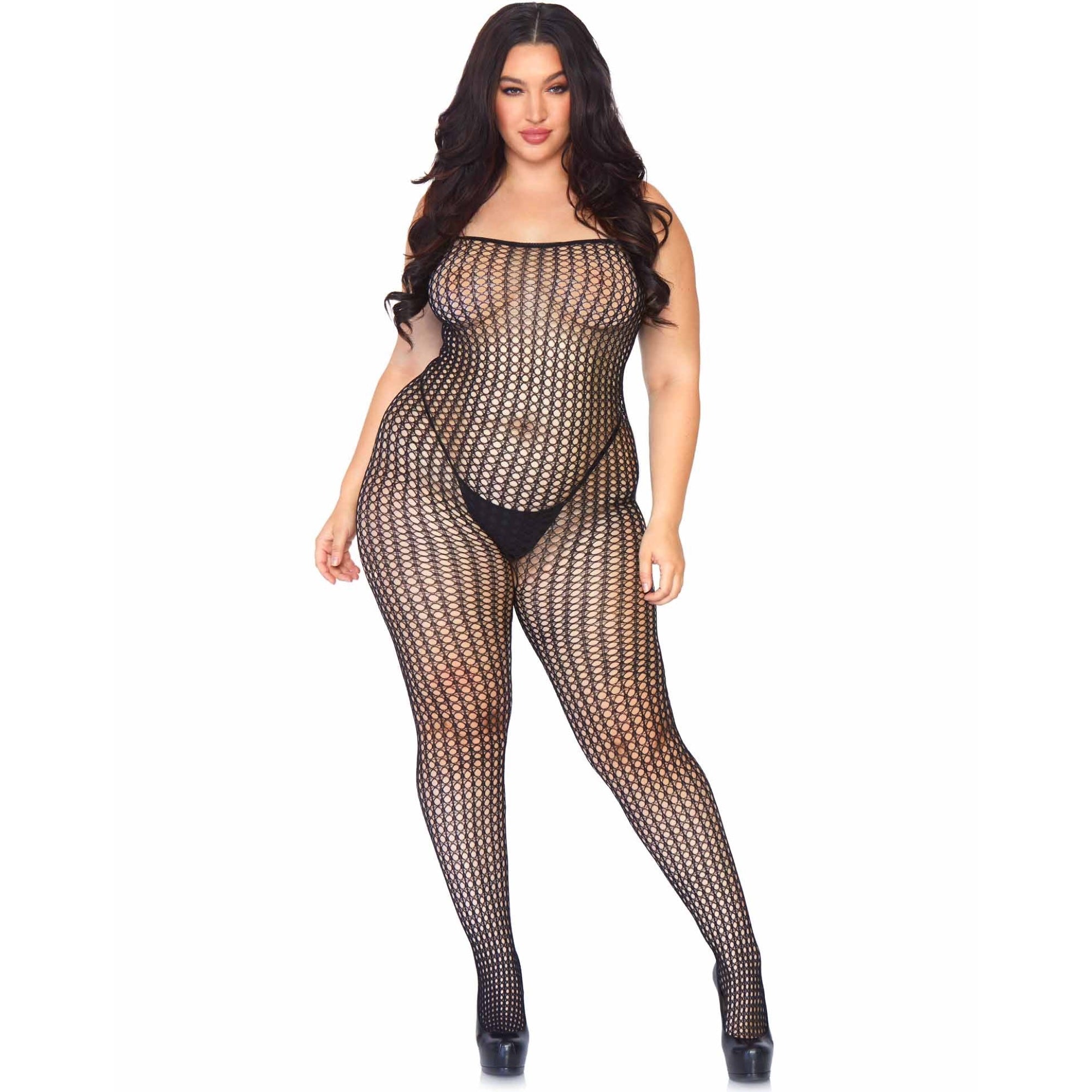 Plus Size Love Game Net Bodystocking