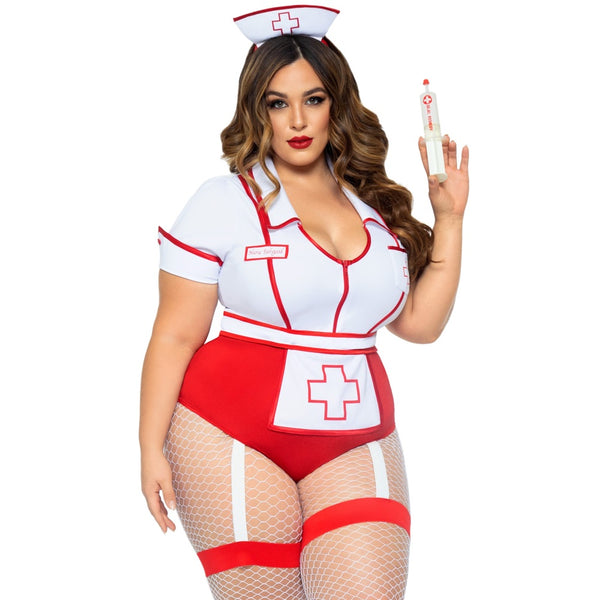 Leg Avenue Plus Nurse Feelgood Sexy Costume - Red - Extreme Toyz Singapore - https://extremetoyz.com.sg - Sex Toys and Lingerie Online Store - Bondage Gear / Vibrators / Electrosex Toys / Wireless Remote Control Vibes / Sexy Lingerie and Role Play / BDSM / Dungeon Furnitures / Dildos and Strap Ons &nbsp;/ Anal and Prostate Massagers / Anal Douche and Cleaning Aide / Delay Sprays and Gels / Lubricants and more...