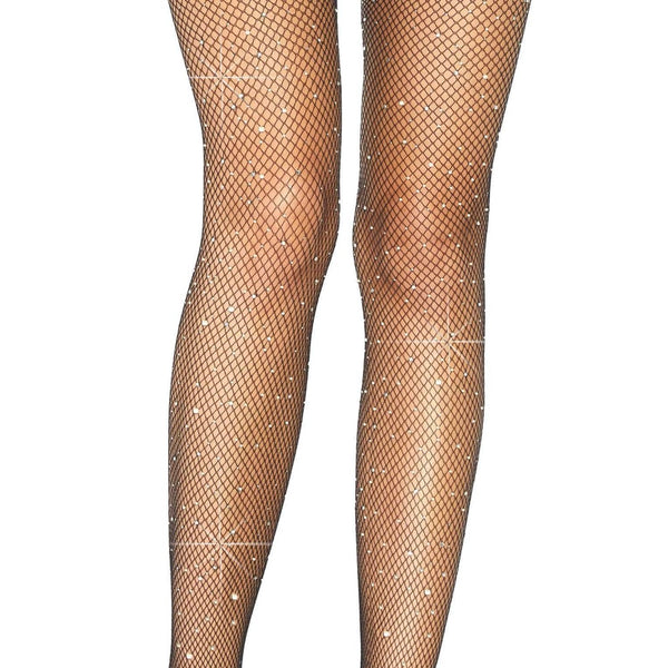 Leg Avenue Casey Rhinestone Fishnet Suspender Pantyhose - Black - Extreme Toyz Singapore - https://extremetoyz.com.sg - Sex Toys and Lingerie Online Store - Bondage Gear / Vibrators / Electrosex Toys / Wireless Remote Control Vibes / Sexy Lingerie and Role Play / BDSM / Dungeon Furnitures / Dildos and Strap Ons &nbsp;/ Anal and Prostate Massagers / Anal Douche and Cleaning Aide / Delay Sprays and Gels / Lubricants and more...