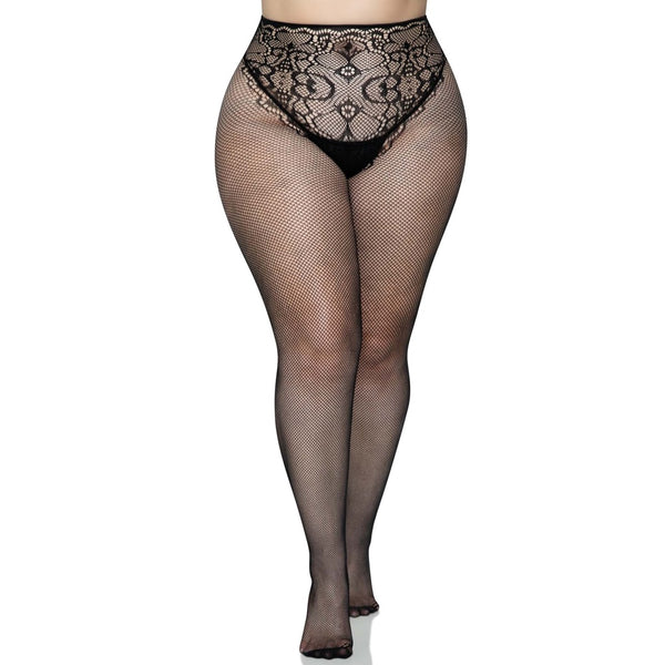 Leg Avenue Plus Size Allegra Backseam Fishnet Tights - Extreme Toyz Singapore - https://extremetoyz.com.sg - Sex Toys and Lingerie Online Store - Bondage Gear / Vibrators / Electrosex Toys / Wireless Remote Control Vibes / Sexy Lingerie and Role Play / BDSM / Dungeon Furnitures / Dildos and Strap Ons &nbsp;/ Anal and Prostate Massagers / Anal Douche and Cleaning Aide / Delay Sprays and Gels / Lubricants and more...