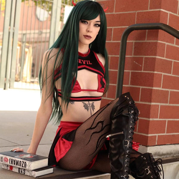 Flame Fishnet Tights