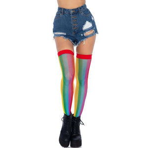 Leg Avenue Skylar Rainbow Fishnet Thigh Highs - Extreme Toyz Singapore - https://extremetoyz.com.sg - Sex Toys and Lingerie Online Store - Bondage Gear / Vibrators / Electrosex Toys / Wireless Remote Control Vibes / Sexy Lingerie and Role Play / BDSM / Dungeon Furnitures / Dildos and Strap Ons &nbsp;/ Anal and Prostate Massagers / Anal Douche and Cleaning Aide / Delay Sprays and Gels / Lubricants and more...