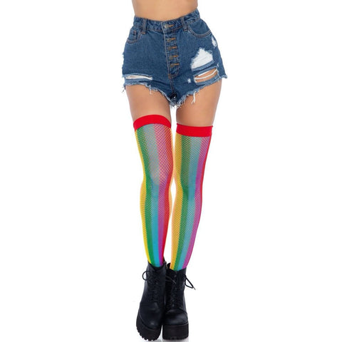 Leg Avenue Skylar Rainbow Fishnet Thigh Highs - Extreme Toyz Singapore - https://extremetoyz.com.sg - Sex Toys and Lingerie Online Store - Bondage Gear / Vibrators / Electrosex Toys / Wireless Remote Control Vibes / Sexy Lingerie and Role Play / BDSM / Dungeon Furnitures / Dildos and Strap Ons &nbsp;/ Anal and Prostate Massagers / Anal Douche and Cleaning Aide / Delay Sprays and Gels / Lubricants and more...