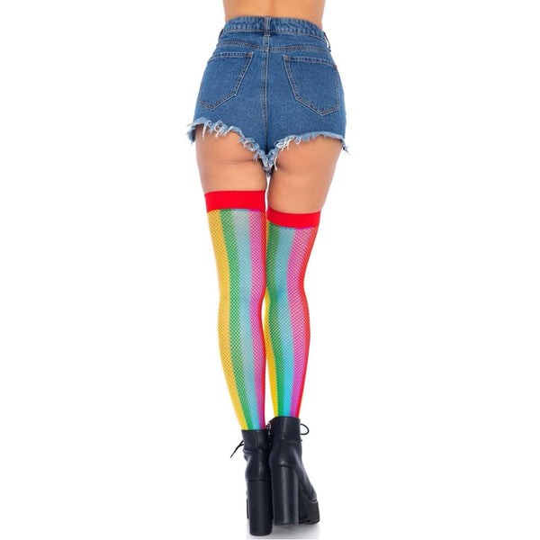 Leg Avenue Skylar Rainbow Fishnet Thigh Highs - Extreme Toyz Singapore - https://extremetoyz.com.sg - Sex Toys and Lingerie Online Store - Bondage Gear / Vibrators / Electrosex Toys / Wireless Remote Control Vibes / Sexy Lingerie and Role Play / BDSM / Dungeon Furnitures / Dildos and Strap Ons &nbsp;/ Anal and Prostate Massagers / Anal Douche and Cleaning Aide / Delay Sprays and Gels / Lubricants and more...