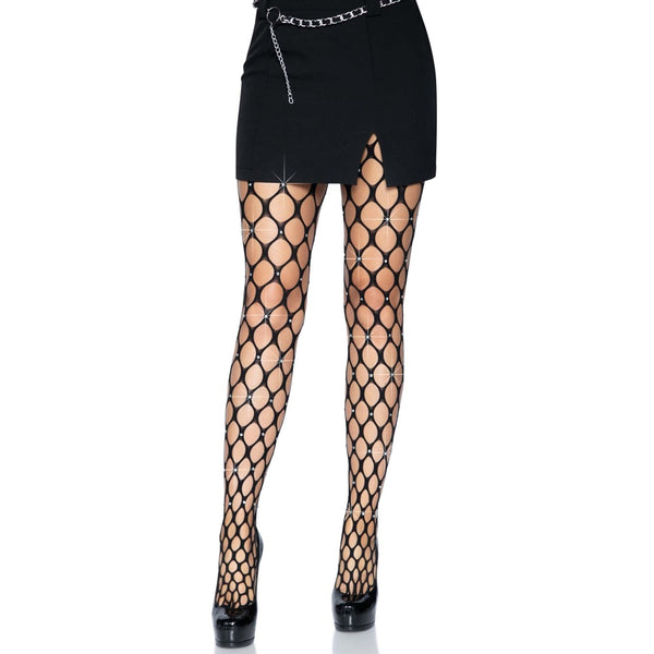 Leg Avenue Loren Rhinestone Net Tights - Extreme Toyz Singapore - https://extremetoyz.com.sg - Sex Toys and Lingerie Online Store - Bondage Gear / Vibrators / Electrosex Toys / Wireless Remote Control Vibes / Sexy Lingerie and Role Play / BDSM / Dungeon Furnitures / Dildos and Strap Ons &nbsp;/ Anal and Prostate Massagers / Anal Douche and Cleaning Aide / Delay Sprays and Gels / Lubricants and more...