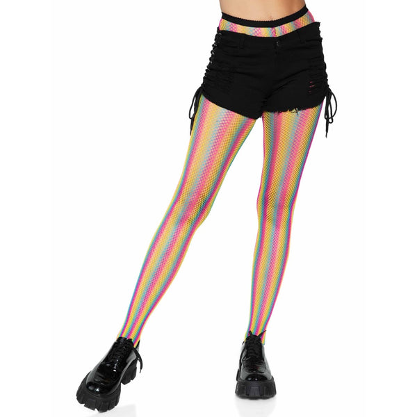 Leg Avenue Tay Rainbow Striped Fishnet Tights - Extreme Toyz Singapore - https://extremetoyz.com.sg - Sex Toys and Lingerie Online Store - Bondage Gear / Vibrators / Electrosex Toys / Wireless Remote Control Vibes / Sexy Lingerie and Role Play / BDSM / Dungeon Furnitures / Dildos and Strap Ons &nbsp;/ Anal and Prostate Massagers / Anal Douche and Cleaning Aide / Delay Sprays and Gels / Lubricants and more...