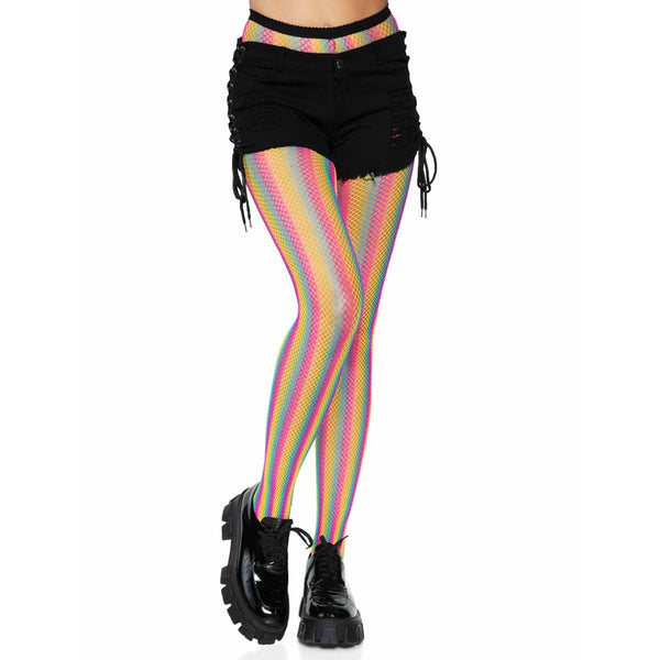 Leg Avenue Tay Rainbow Striped Fishnet Tights - Extreme Toyz Singapore - https://extremetoyz.com.sg - Sex Toys and Lingerie Online Store - Bondage Gear / Vibrators / Electrosex Toys / Wireless Remote Control Vibes / Sexy Lingerie and Role Play / BDSM / Dungeon Furnitures / Dildos and Strap Ons &nbsp;/ Anal and Prostate Massagers / Anal Douche and Cleaning Aide / Delay Sprays and Gels / Lubricants and more...