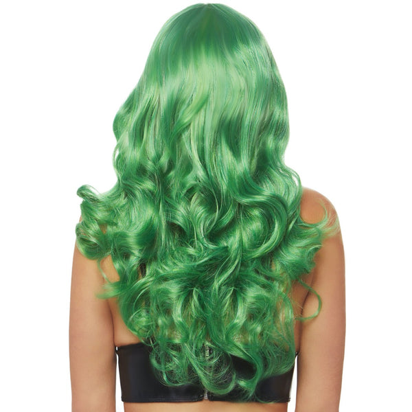 Leg Avenue 24" Wavy Wig with Bangs - Green - Extreme Toyz Singapore - https://extremetoyz.com.sg - Sex Toys and Lingerie Online Store - Bondage Gear / Vibrators / Electrosex Toys / Wireless Remote Control Vibes / Sexy Lingerie and Role Play / BDSM / Dungeon Furnitures / Dildos and Strap Ons &nbsp;/ Anal and Prostate Massagers / Anal Douche and Cleaning Aide / Delay Sprays and Gels / Lubricants and more...