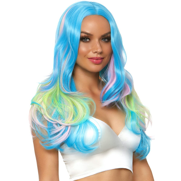 Leg Avenue 27" Mystic Hue Multi Color Wavy Long Wig - Extreme Toyz Singapore - https://extremetoyz.com.sg - Sex Toys and Lingerie Online Store - Bondage Gear / Vibrators / Electrosex Toys / Wireless Remote Control Vibes / Sexy Lingerie and Role Play / BDSM / Dungeon Furnitures / Dildos and Strap Ons &nbsp;/ Anal and Prostate Massagers / Anal Douche and Cleaning Aide / Delay Sprays and Gels / Lubricants and more...