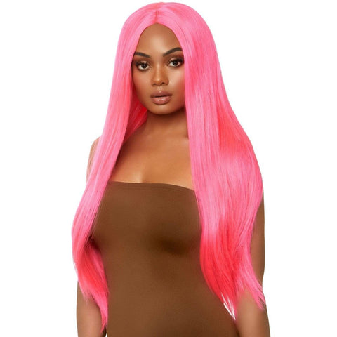 Leg Avenue 33" Long Straight Wig - Pink - Extreme Toyz Singapore - https://extremetoyz.com.sg - Sex Toys and Lingerie Online Store - Bondage Gear / Vibrators / Electrosex Toys / Wireless Remote Control Vibes / Sexy Lingerie and Role Play / BDSM / Dungeon Furnitures / Dildos and Strap Ons &nbsp;/ Anal and Prostate Massagers / Anal Douche and Cleaning Aide / Delay Sprays and Gels / Lubricants and more...