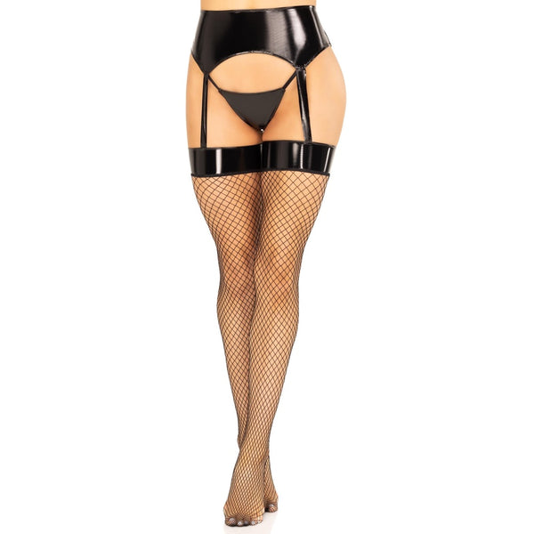 Leg Avenue Stefani Garter Belt Fishnet Stockings - Extreme Toyz Singapore - https://extremetoyz.com.sg - Sex Toys and Lingerie Online Store - Bondage Gear / Vibrators / Electrosex Toys / Wireless Remote Control Vibes / Sexy Lingerie and Role Play / BDSM / Dungeon Furnitures / Dildos and Strap Ons &nbsp;/ Anal and Prostate Massagers / Anal Douche and Cleaning Aide / Delay Sprays and Gels / Lubricants and more...